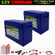 12V 120Ah Lithium 18650 Deep Cycle Rechargeable Battery | 2500-7000 Life Cycles & 10-Year lifetime | Built-in BMS