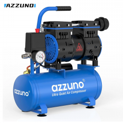 AZZUNO Silent Air Compressor 500W Quiet Oil-free Portable Air Pump For Home Repair Tire Inflation Car maintenance spray painting