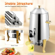 3.5 Gallon Hot Beverage Dispenser Stainless Steel Coffee Urn with Two Heating Methods Hot Drinks Dispenser for Milk Coffee Tea