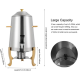 3.5 Gallon Hot Beverage Dispenser Stainless Steel Coffee Urn with Two Heating Methods Hot Drinks Dispenser for Milk Coffee Tea