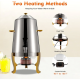 3.5 Gallon Hot Beverage Dispenser Stainless Steel Coffee Urn with Two Heating Methods Hot Drinks Dispenser for Milk Coffee Tea
