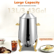 3.5 Gallon Hot Beverage Dispenser Stainless Steel Coffee Urn with Two Heating Methods Hot Drinks Dispenser for Milk Coffee Tea